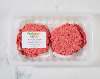 Just Freshdirect 100% Grass-Fed Beef Burgers, 90% Lean